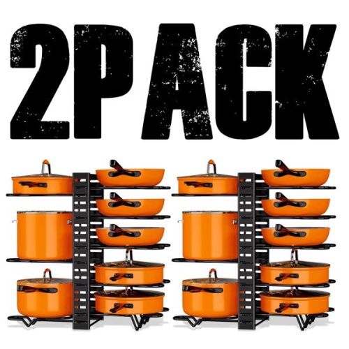 2 Pieces Of Kitchen Organization And Storage Racks, Adjustable Pot Cover Brackets And Pot Racks, Not Shipped On Weekends 2 Pieces Of Kitchen Organization And Storage Racks, Adjustable Pot Cover Brackets And Pot Racks, Not Shipped On Weekends