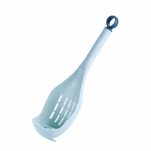 1pc Colander Spoon - Scoop Colander, Plastic Large Soup Strainer Spoon, Strainer Slotted Spoon Kitchen Utensil With Long Handle - Kitchen Supplie